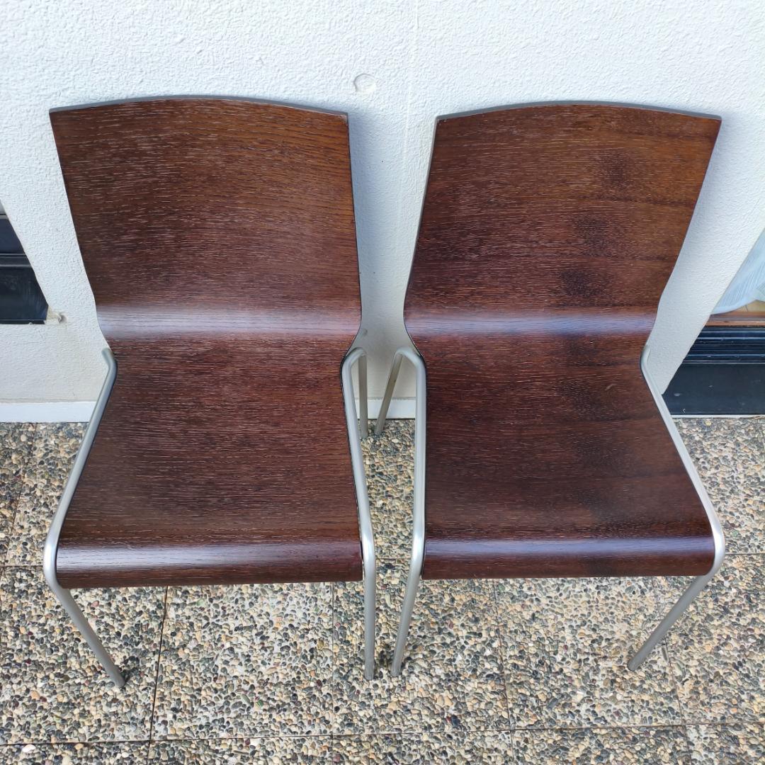 Calligaris カリガリス スタッキングチェア ITALY ２脚セット