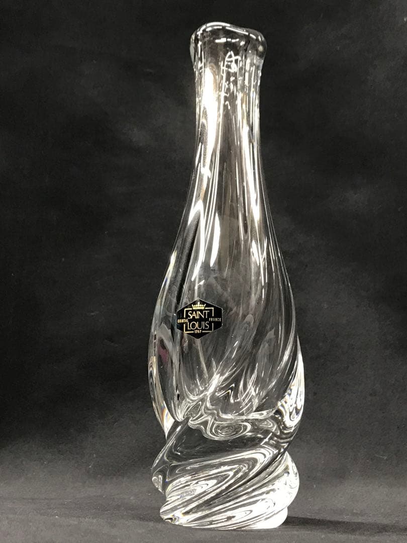 【経年美品】SAINT LOUIS 花瓶　ベース
