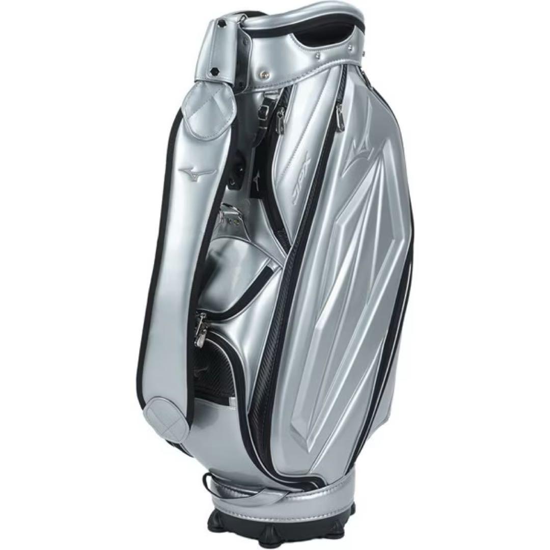 新品未使用品　MIZUNOミズノ キャディバッグ9.5型　シルバー