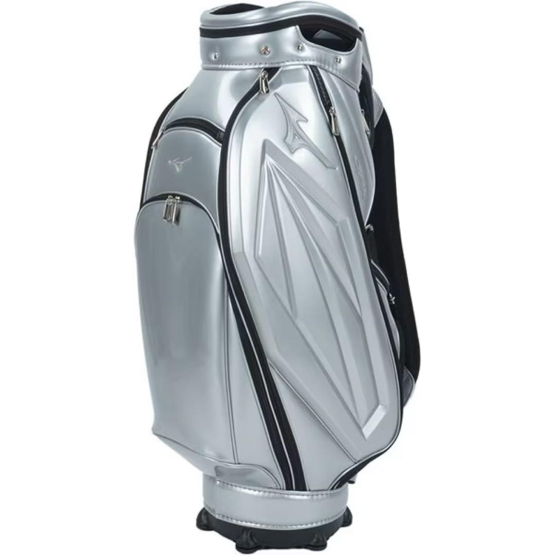 新品未使用品　MIZUNOミズノ キャディバッグ9.5型　シルバー