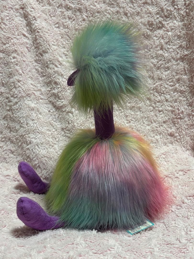 タグ付 ジェリーキャット Pompom Bird Rainbow 虹色 鳥