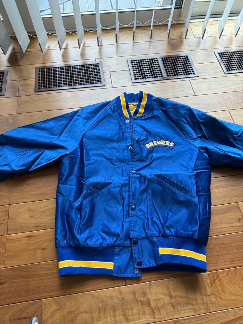 BREWERS ナイロンジャケット 青