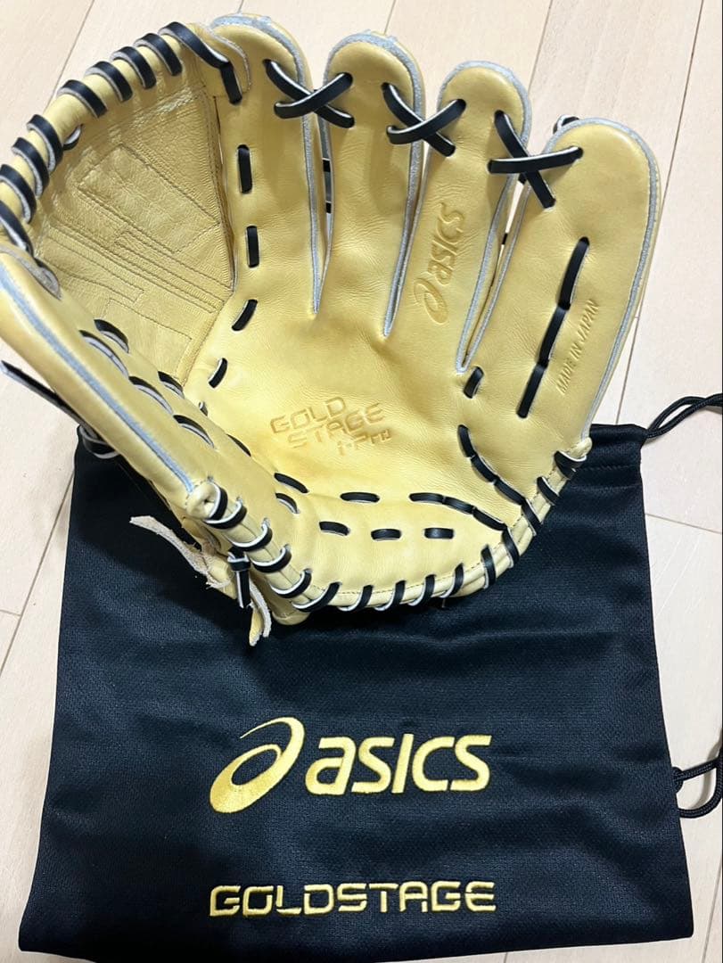 asics GOLDSTAGE 硬式グローブ ベージュ　投手