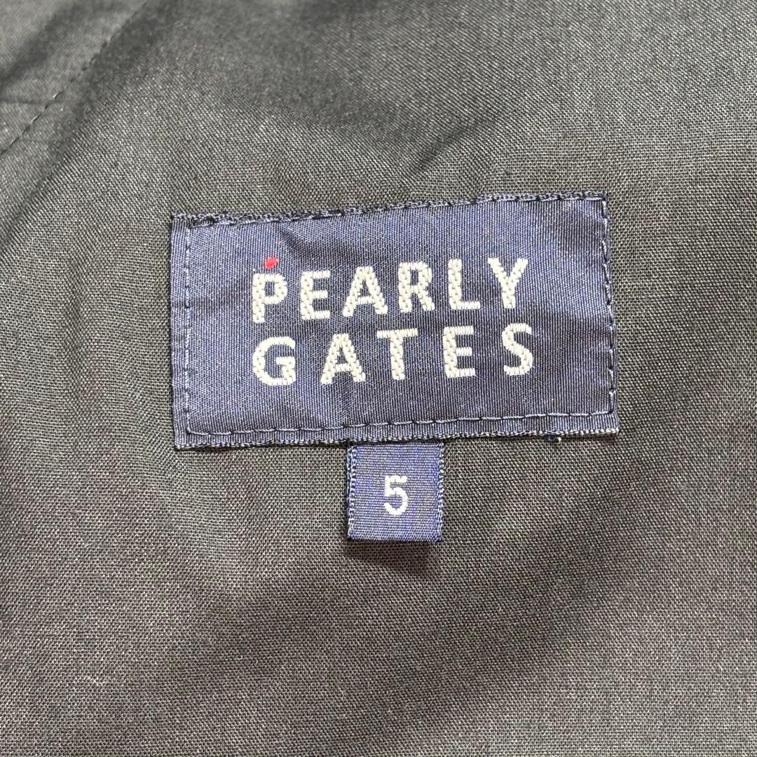 パーリー　PEARLY GATES ゴルフパンツ　千鳥格子　刺繍ロゴ　5