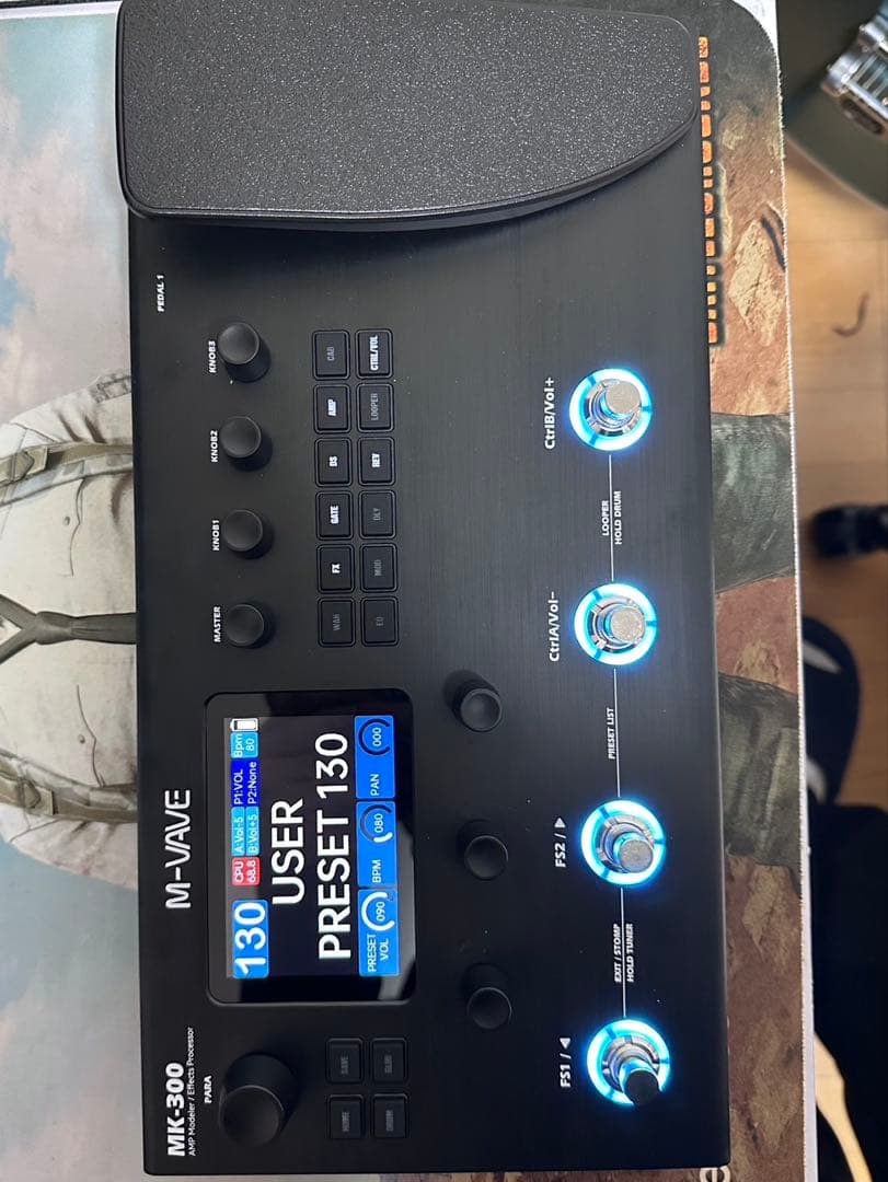 M-VAVE MK-300 ギターマルチエフェクター ベースマルチエフェクター
