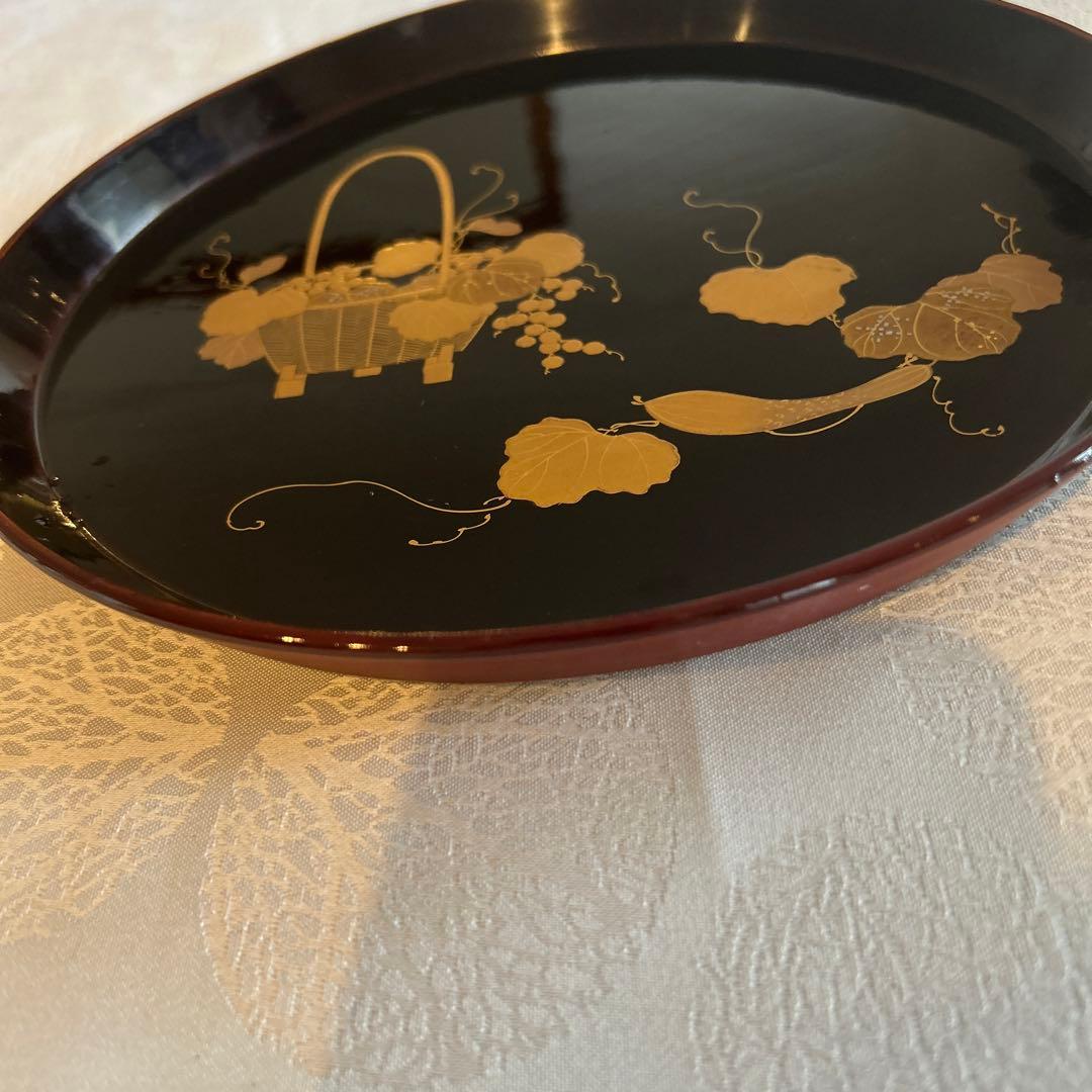 漆器塗りお盆