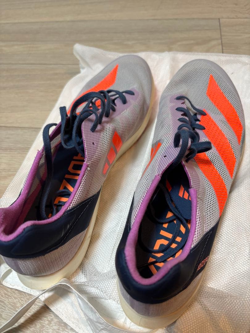 adidas アバンチ　スパイクシューズ グレー/オレンジ/パープル