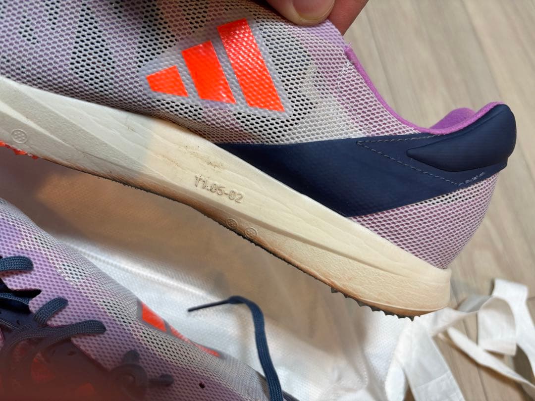 adidas アバンチ　スパイクシューズ グレー/オレンジ/パープル