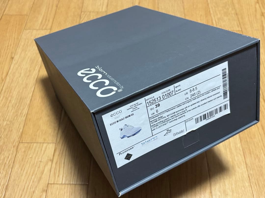 eccoレディース防水レースアップゴルフシューズ　バイオム G5 24.5cm