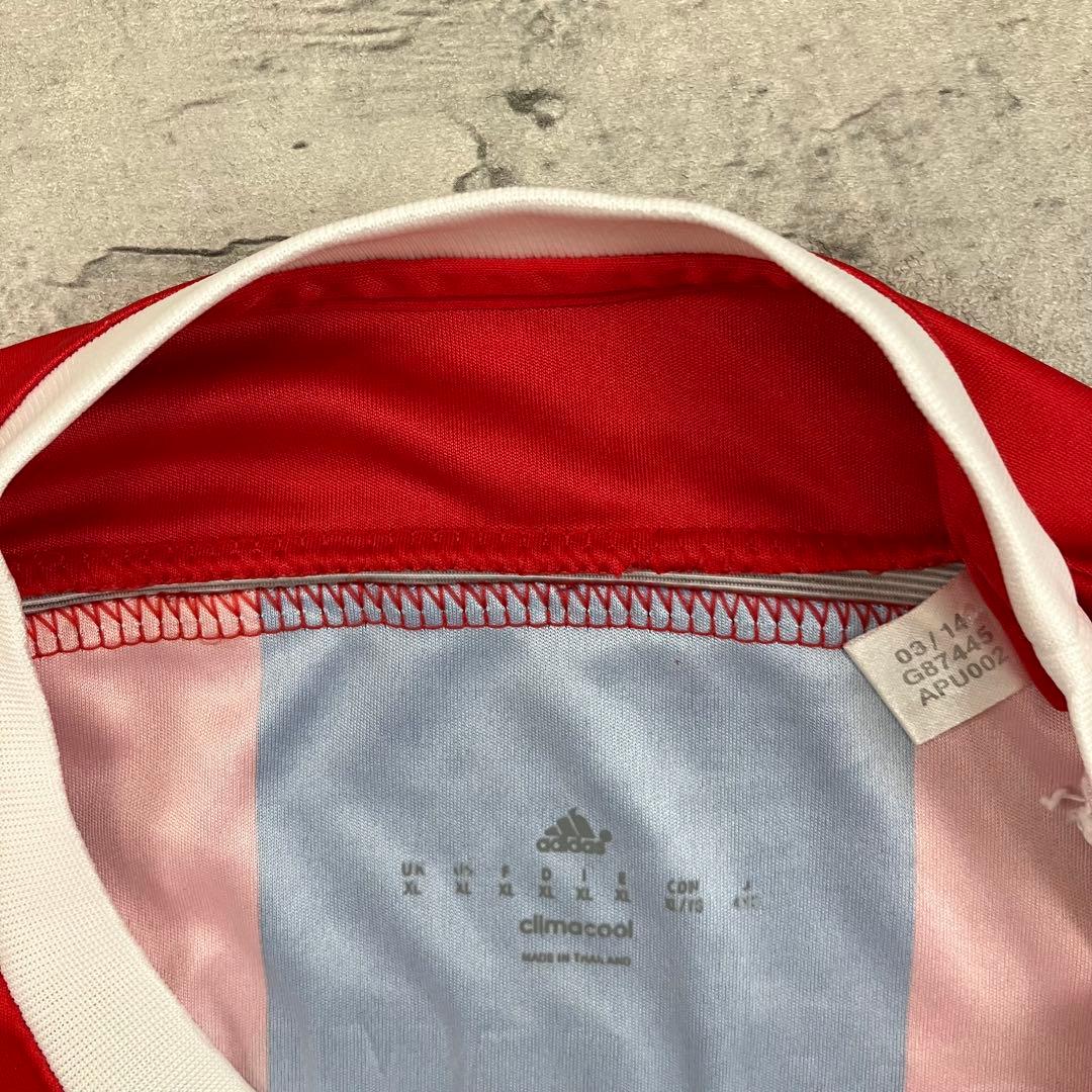 adidas バイエルン・ミュンヘン ゲームシャツ 古着 刺繍 企業ロゴ XL