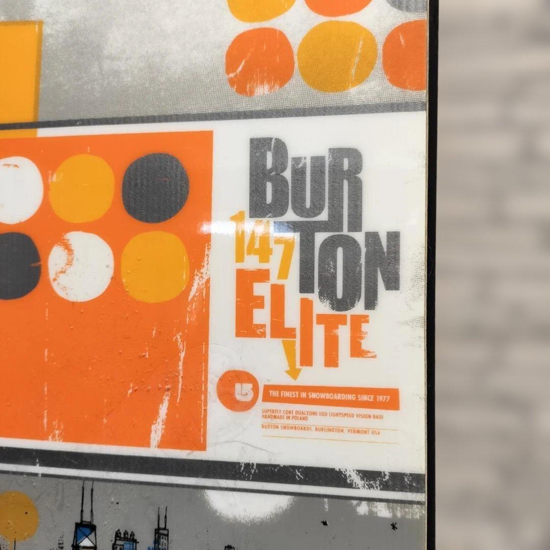 BURTON ELITE 147cm スノーボード板 シカゴグラフィック