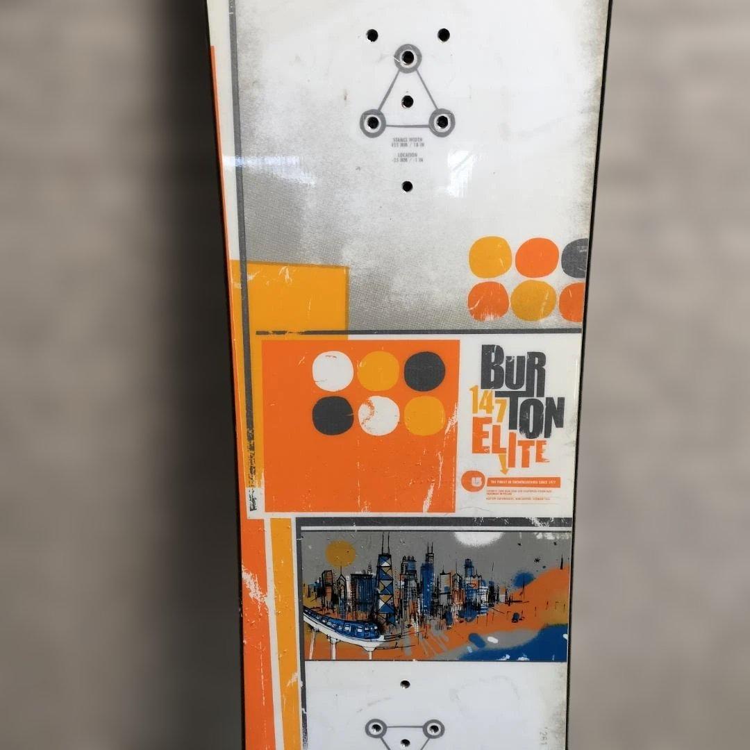 BURTON ELITE 147cm スノーボード板 シカゴグラフィック