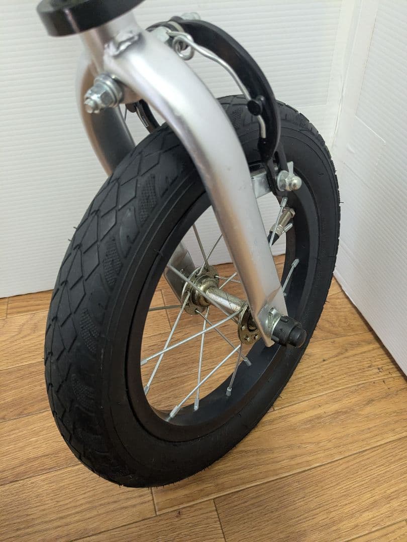 【美品】へんしんバイク2 12インチ　イエロー　黄色　 スタンド付
