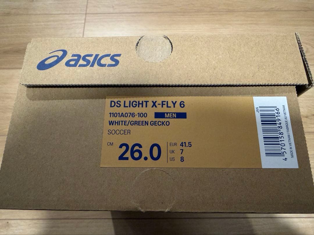 アシックス DS LIGHT X-fly6 26.0cm グリーンゲッコー