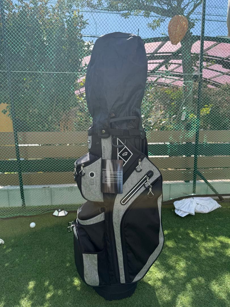 新品 Livsin Golf キャディバッグ ゴルフバッグ 9.5型 グレー