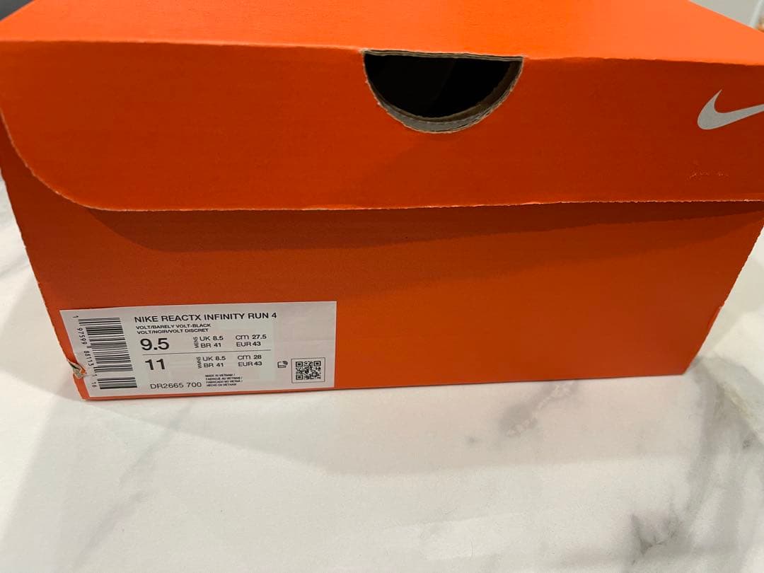 【新品未使用】NIKE REACTX INFINITY RUN4 27.5cm