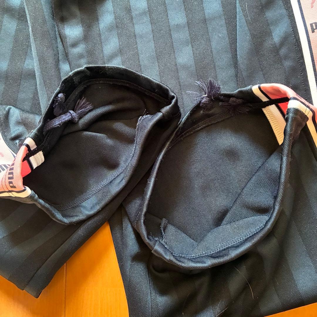 PUMA プーマ ピンク ジャージ ロゴ ライン 希少 レア M S