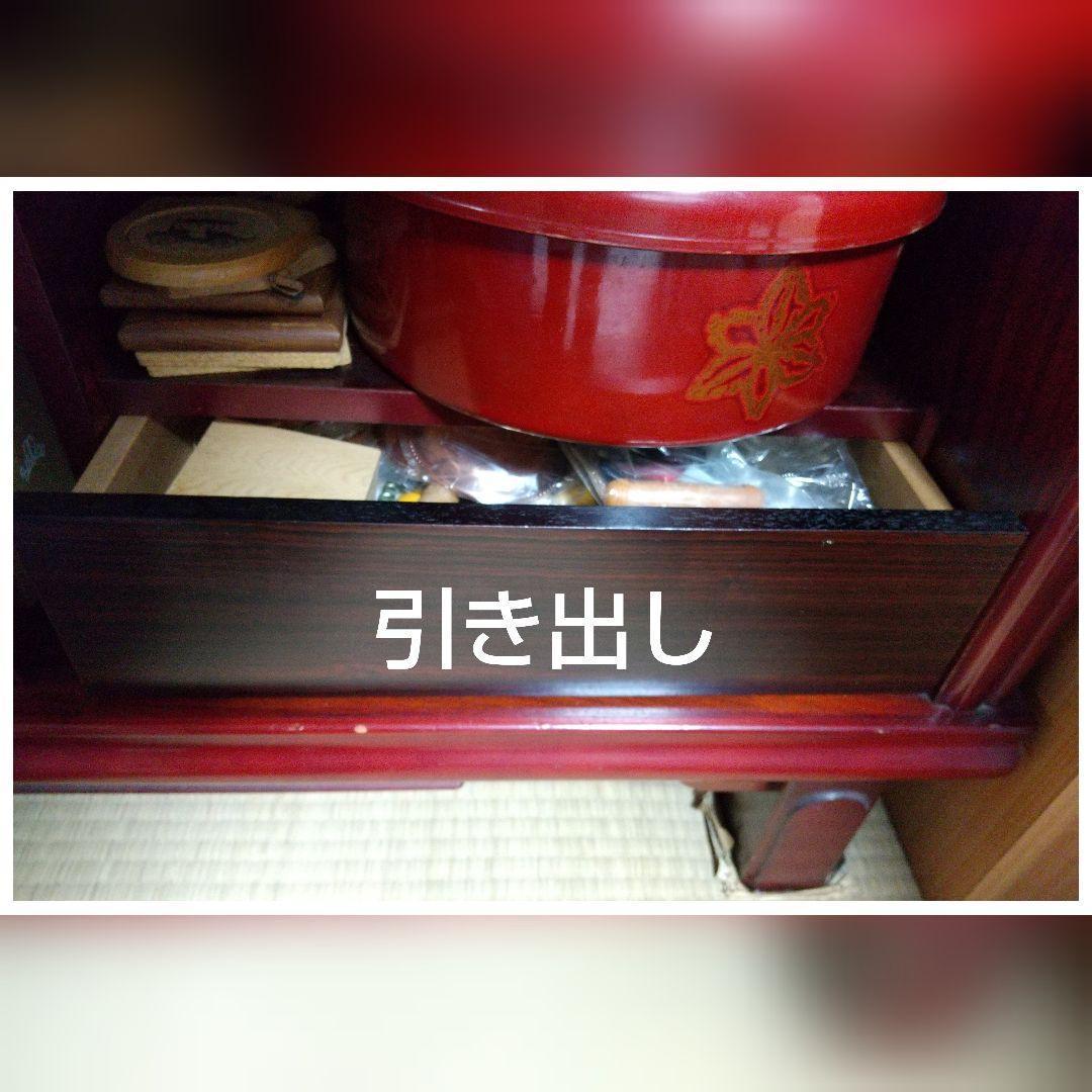 昭和レトロ ヴィンテージ 日本製 家具 木製 サイドボード 飾り棚 茶系