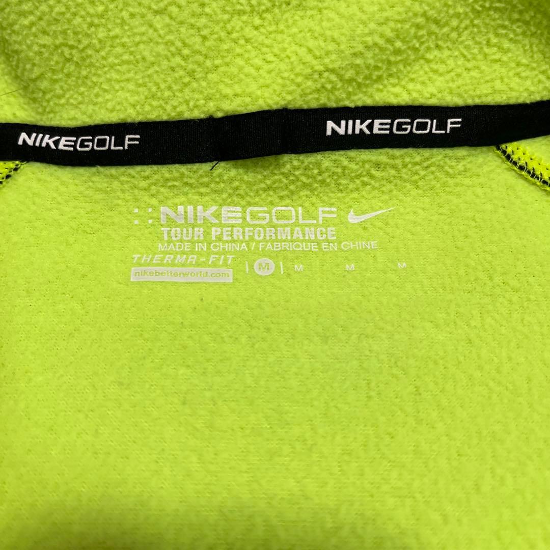 NIKE GOLF ハーフジップウェア フリース 黒×イエロー M