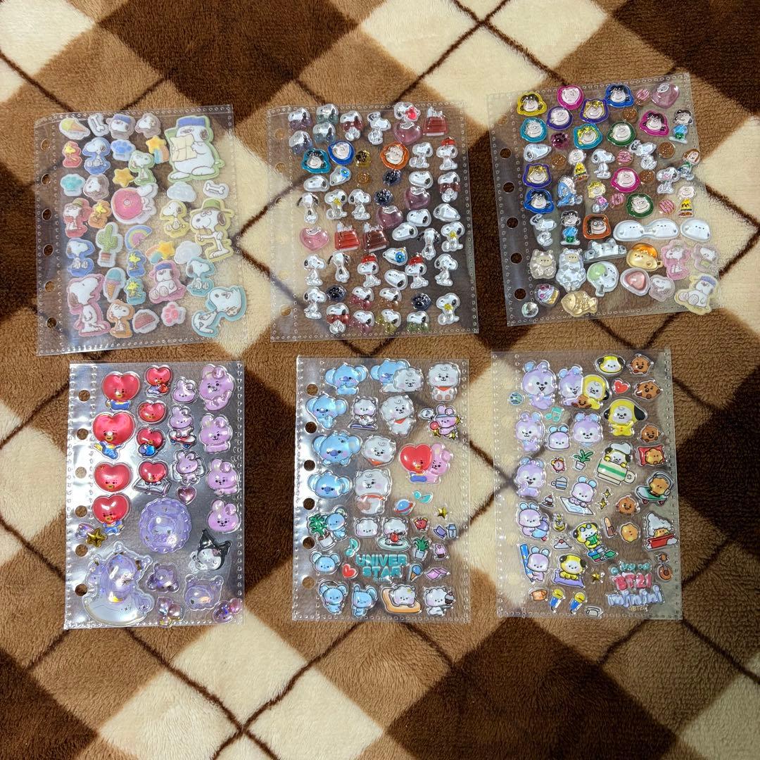 ボンボンドロップシール ぷっくり シャカシャカ シール シール帳