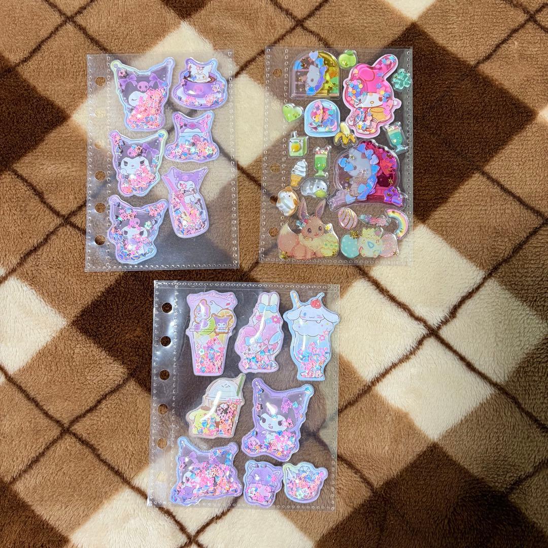 ボンボンドロップシール ぷっくり シャカシャカ シール シール帳