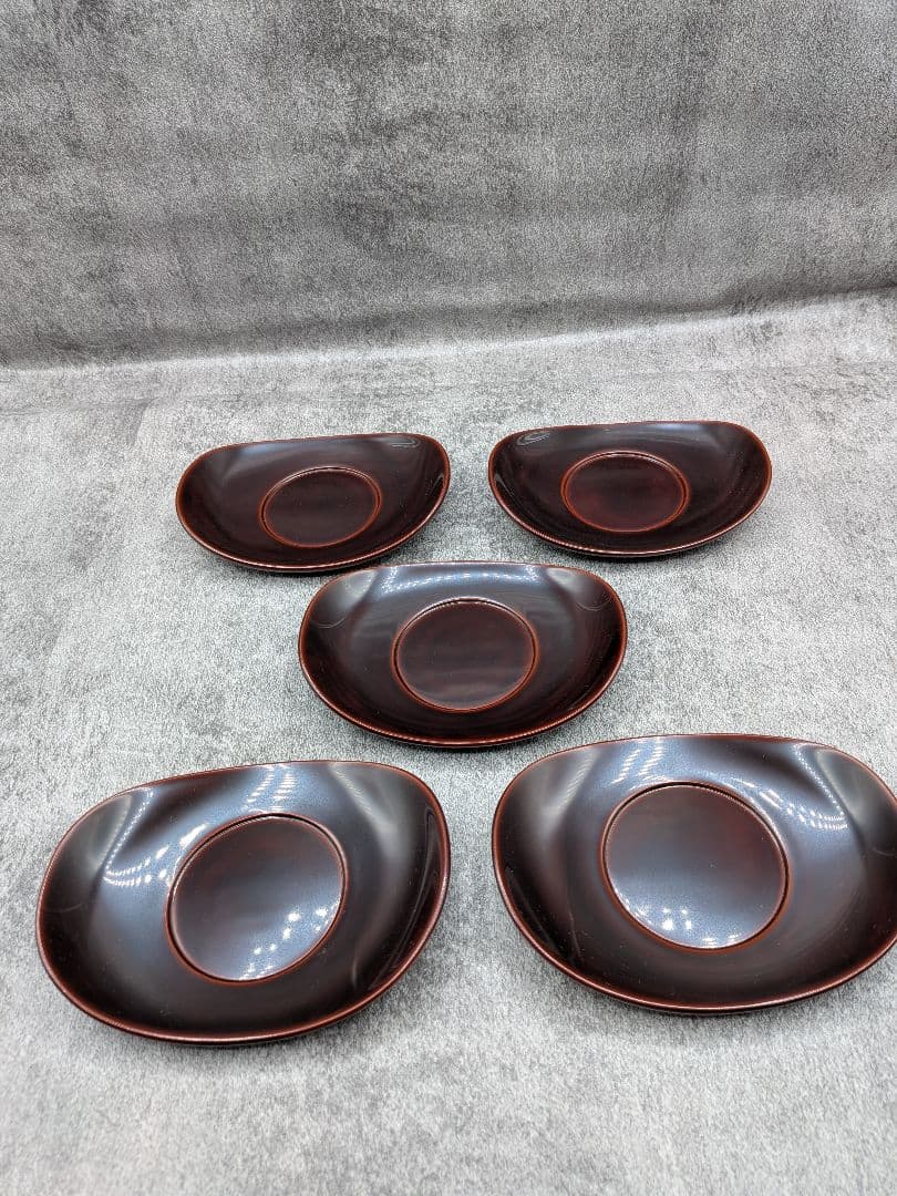 【新品】輪島塗 尚古堂謹製 茶托 5客セット 共箱・布付き 伝統