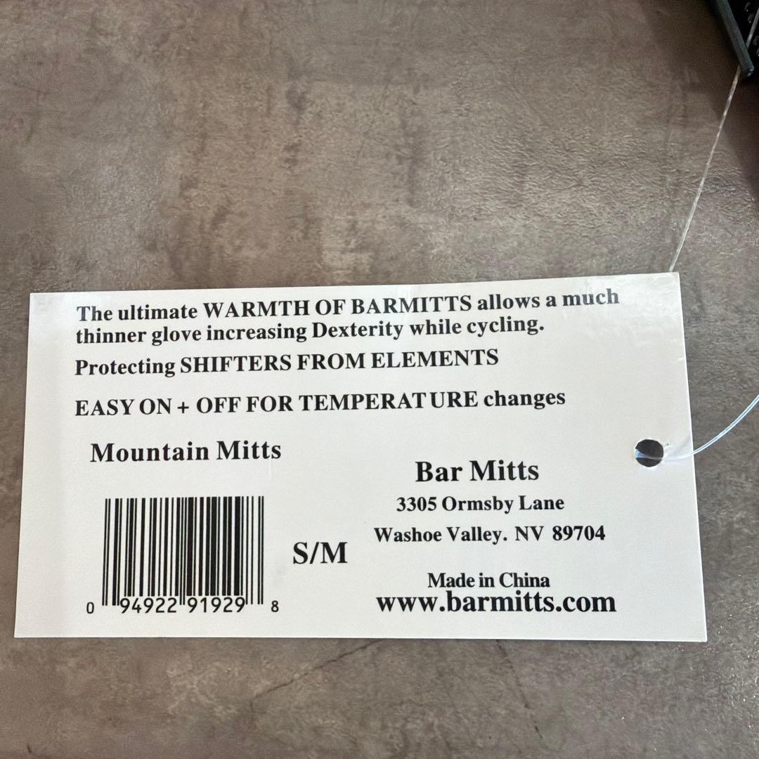 【新品】Bar Mitts Mountain Mitts グローブ無して温い