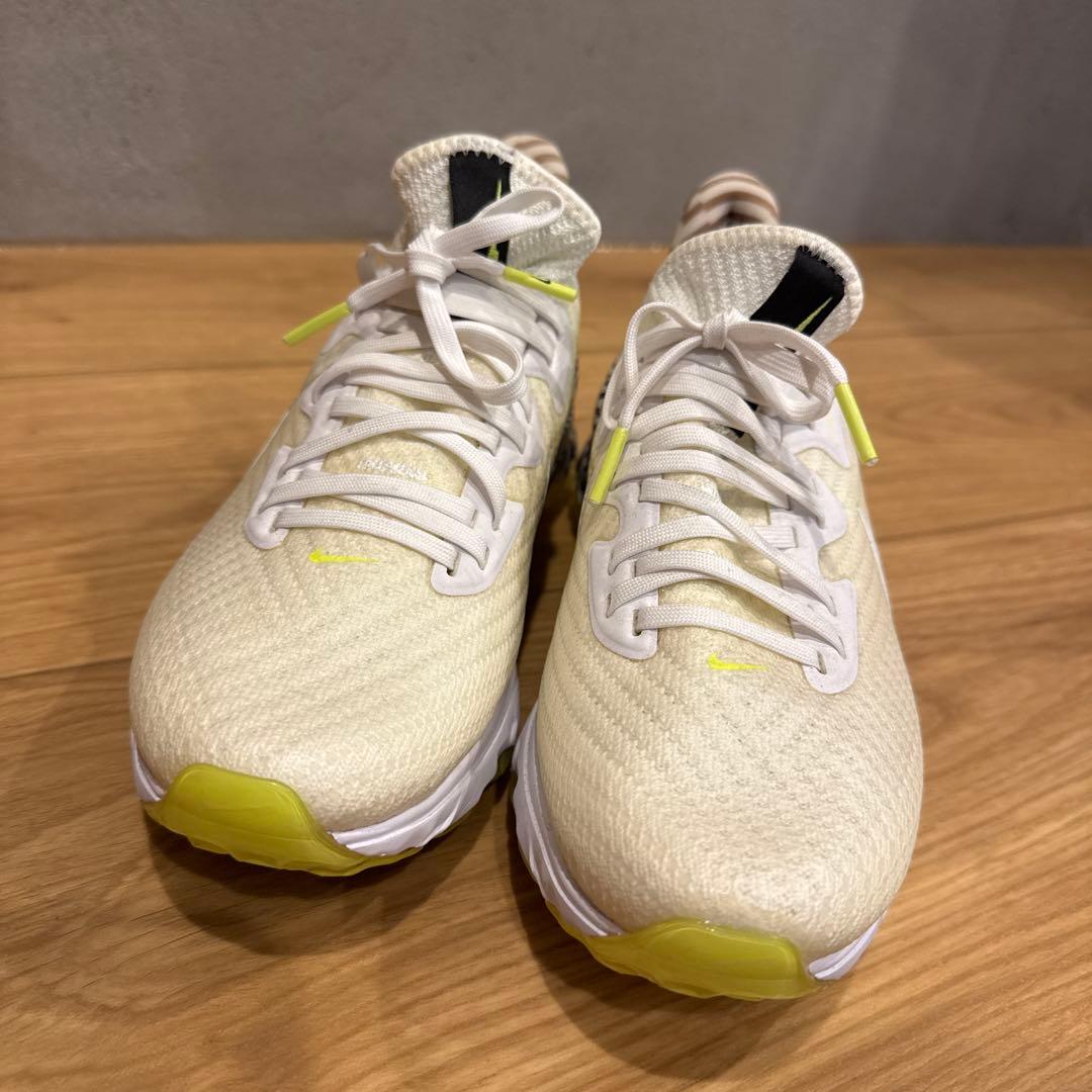 未使用★Nike ゴルフシューズ 女性用 ホワイト/イエロー24cm
