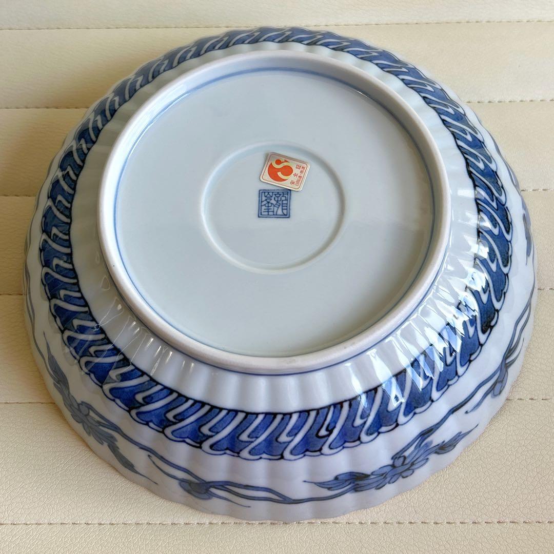 三洋陶器　龍峰窯　祥瑞花丸紋　大鉢　煮物鉢　麺鉢　丼　金彩古伊万里　色絵　吉祥紋