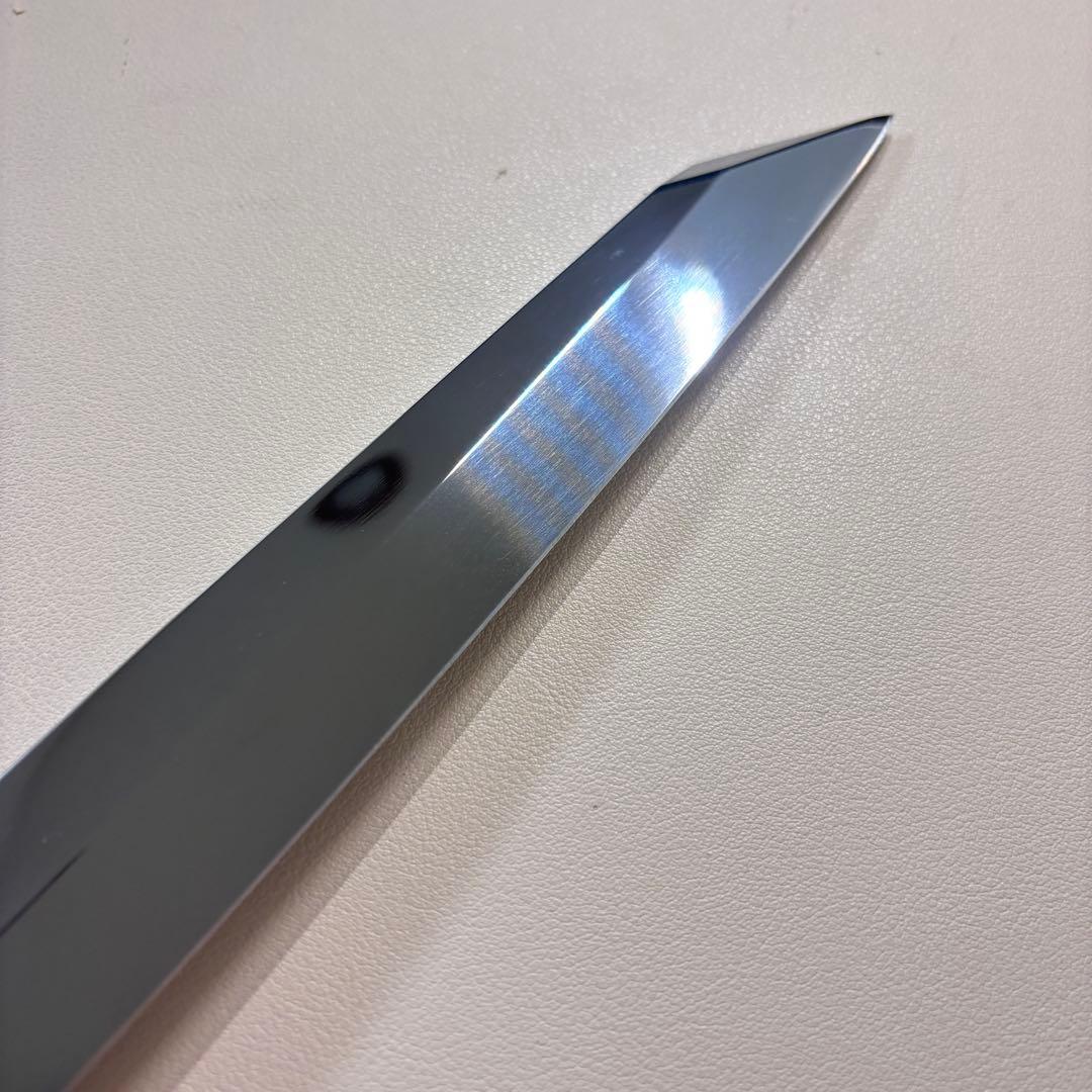 【特価限定】270mm 切付柳刃包丁 鏡面　黒檀八角柄 刺身包丁 「全鋼」'ᗤ