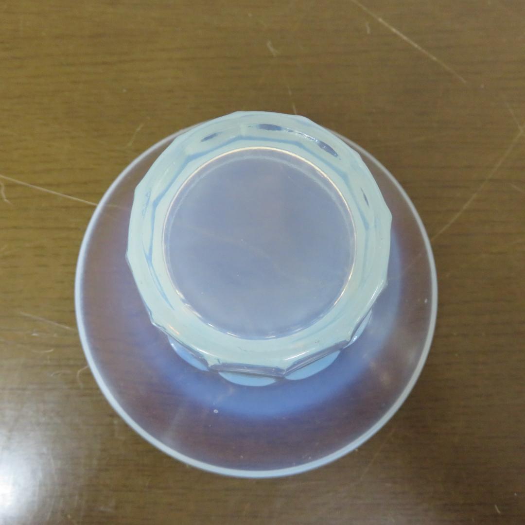 氷コップ 乳白 5客 レア型 昭和レトロ 変形氷コップ あんみつ アイスクリーム