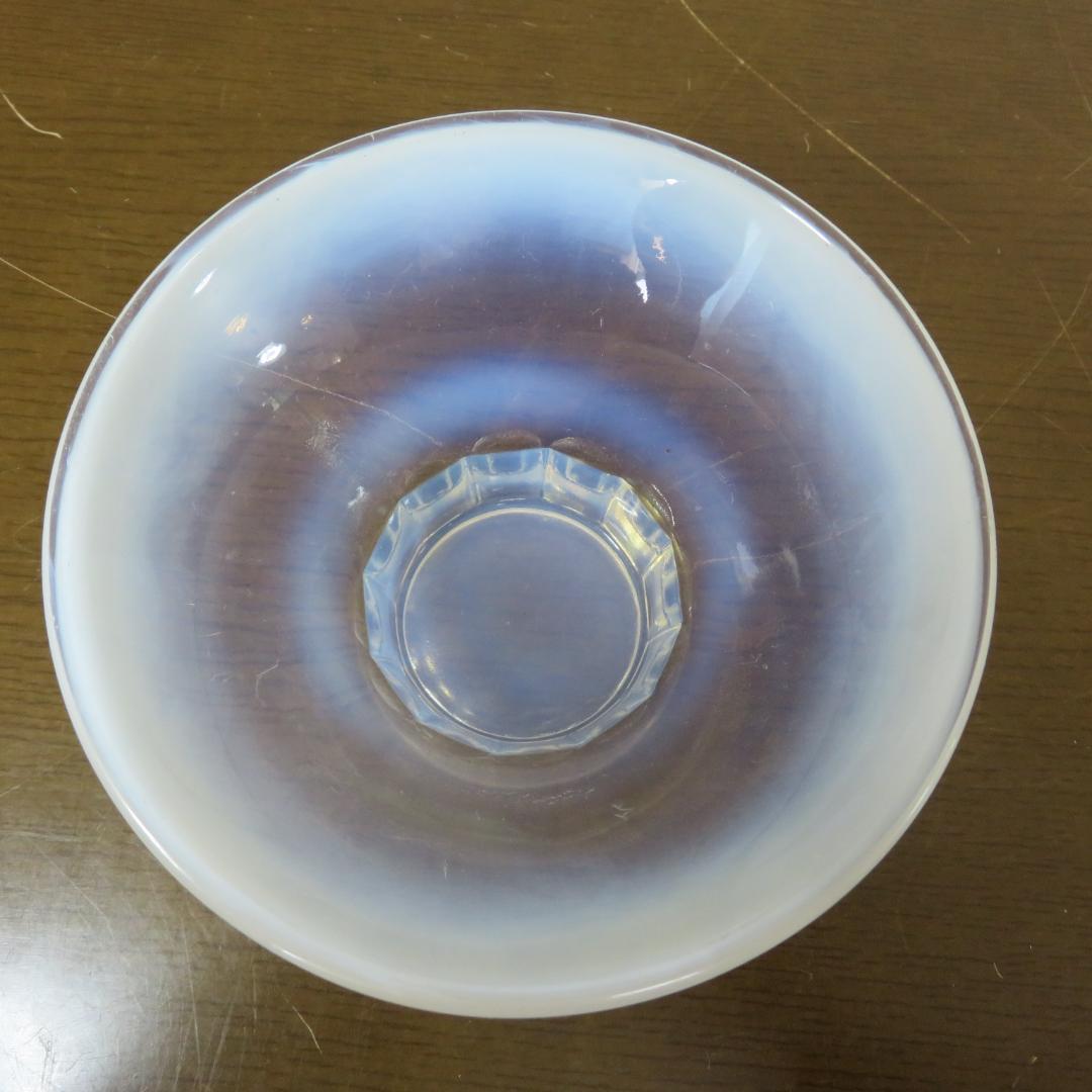氷コップ 乳白 5客 レア型 昭和レトロ 変形氷コップ あんみつ アイスクリーム