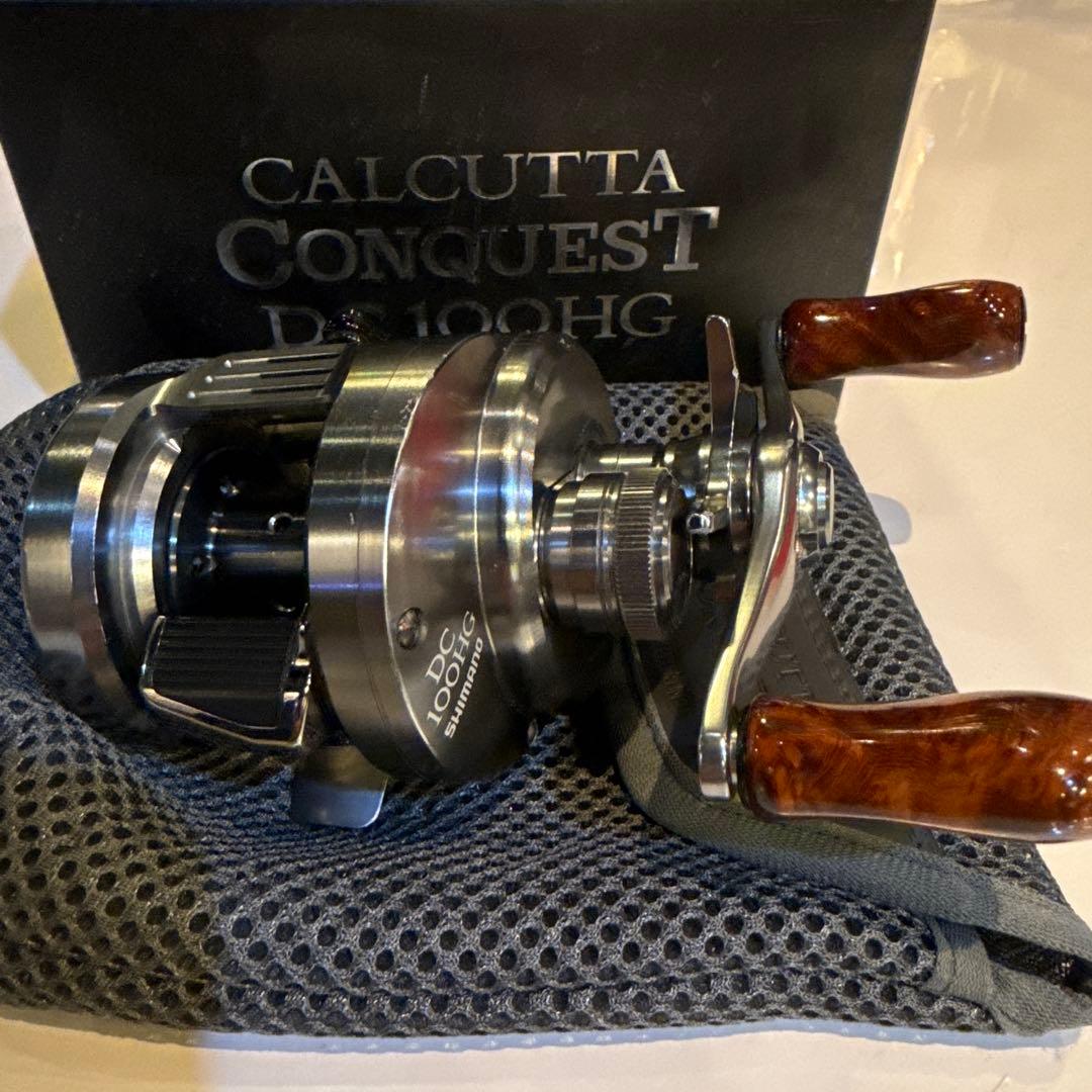 20カルカッタコンクエストDC100HG中古実釣5回ほどフィールド使用カスタム有