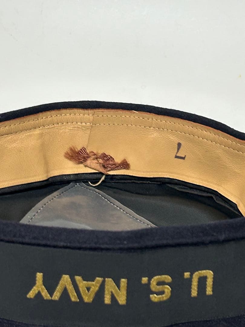 vintage US navy ウール　セーラーハット　制帽
