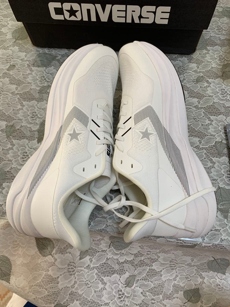 CONVERSE REACT ホワイト ランニングシューズ 28.5