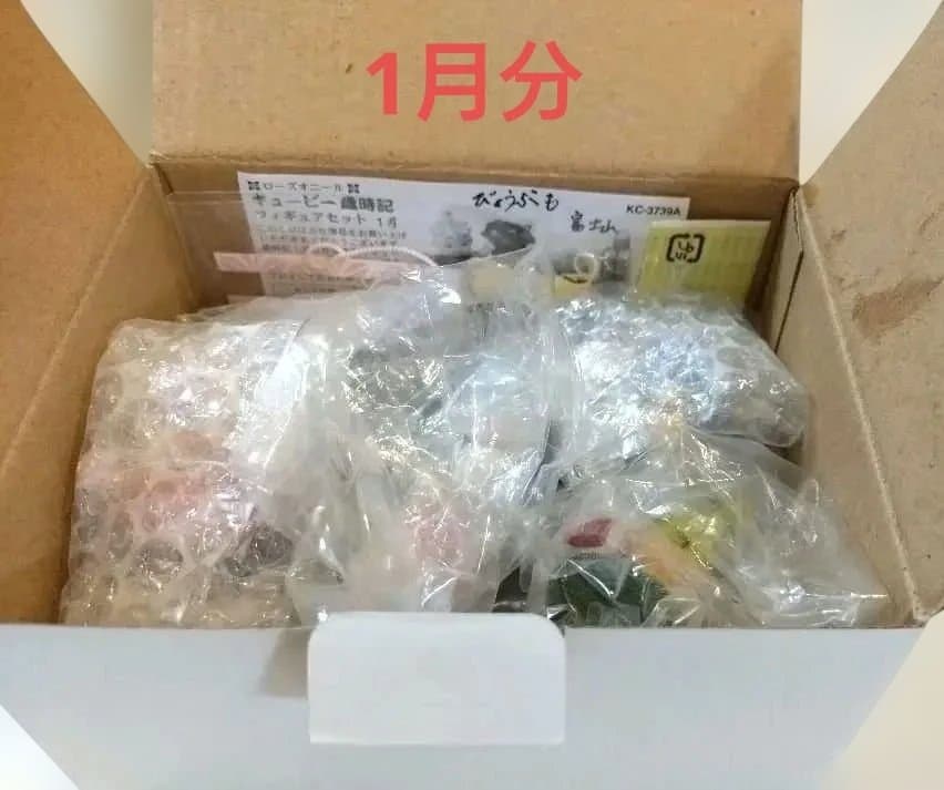 陶器　置物　ローズオニールキューピー　 フィギュア　歳時記　1月2月　セット売り