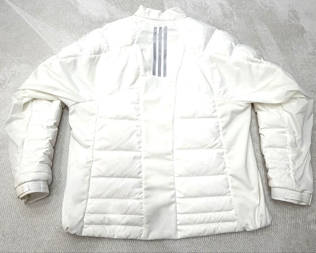 アディダス adidas ホワイト キルティングダウンジャケット XL ゴルフ