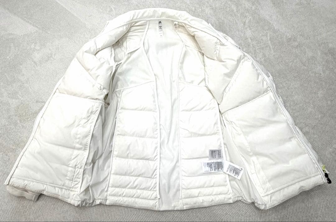 アディダス adidas ホワイト キルティングダウンジャケット XL ゴルフ