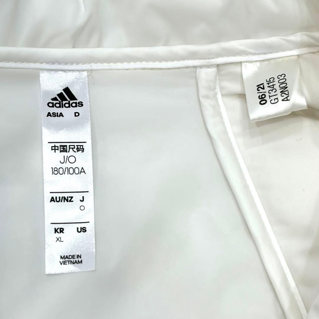 アディダス adidas ホワイト キルティングダウンジャケット XL ゴルフ