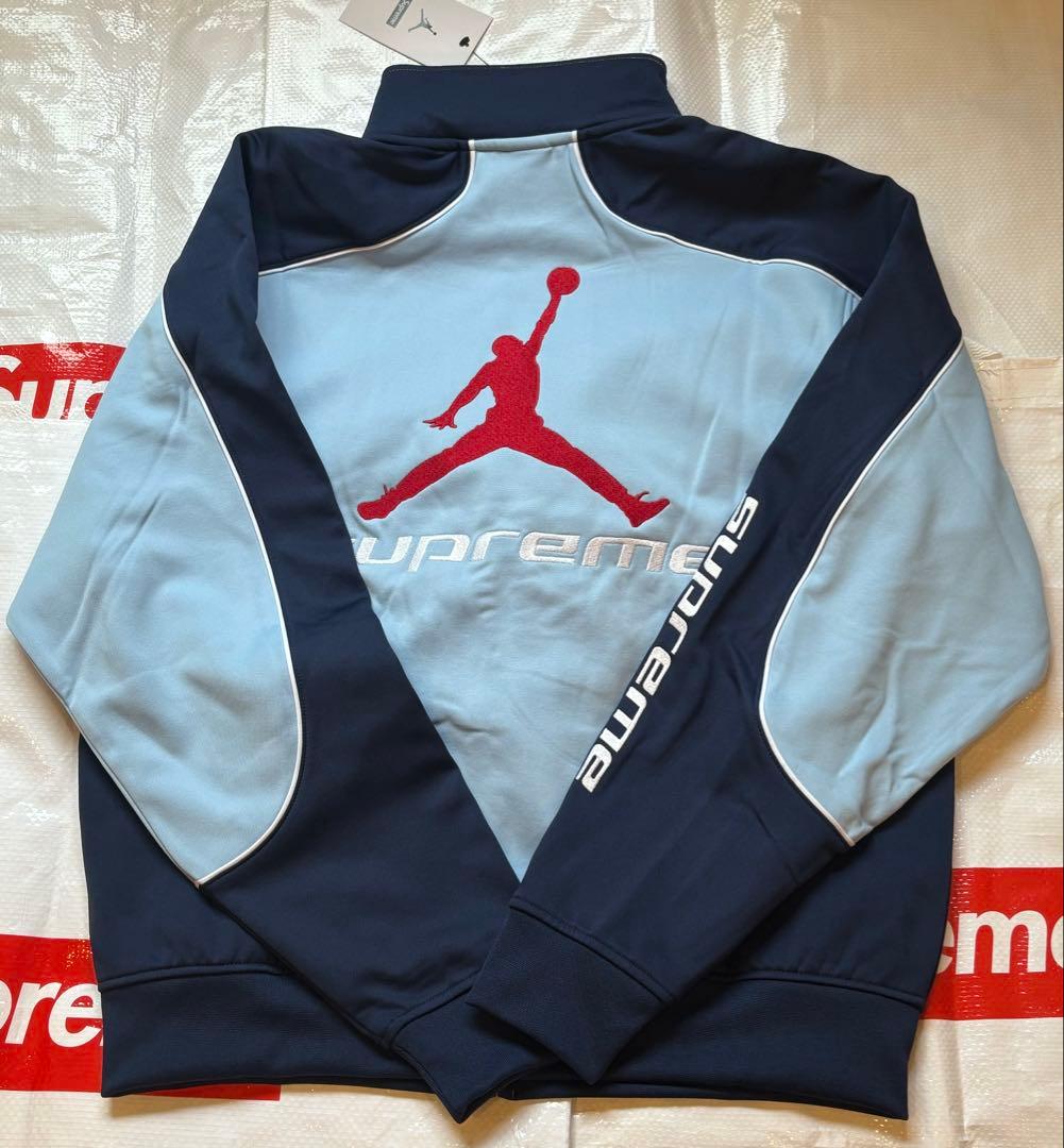 ウェア Supreme Jordan Tricot Track Jacket Blue