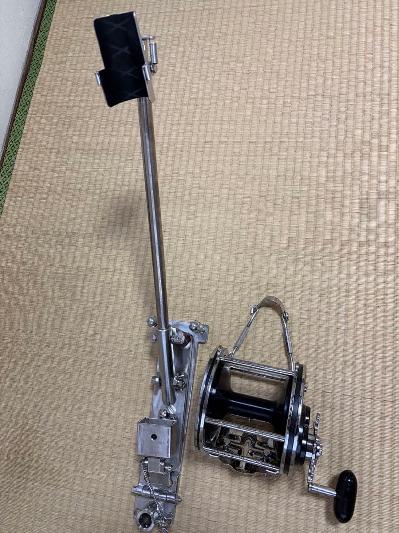 がまくえ　インパルス　70号　竿受けリールセット　美品