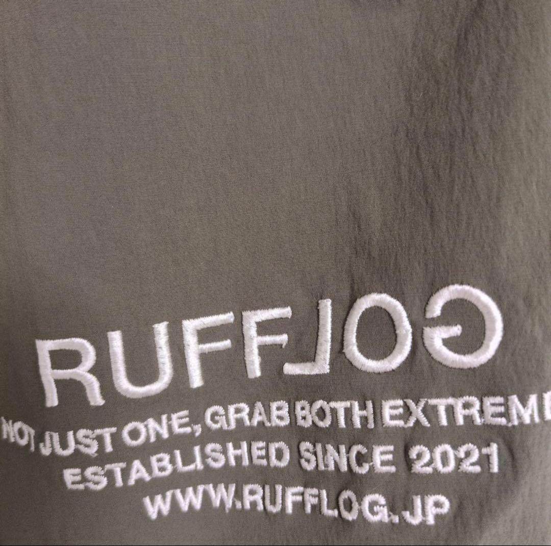 RUFFLOGラフロッグ　WIDE SLACKSパンツ カーキ　Lサイズ