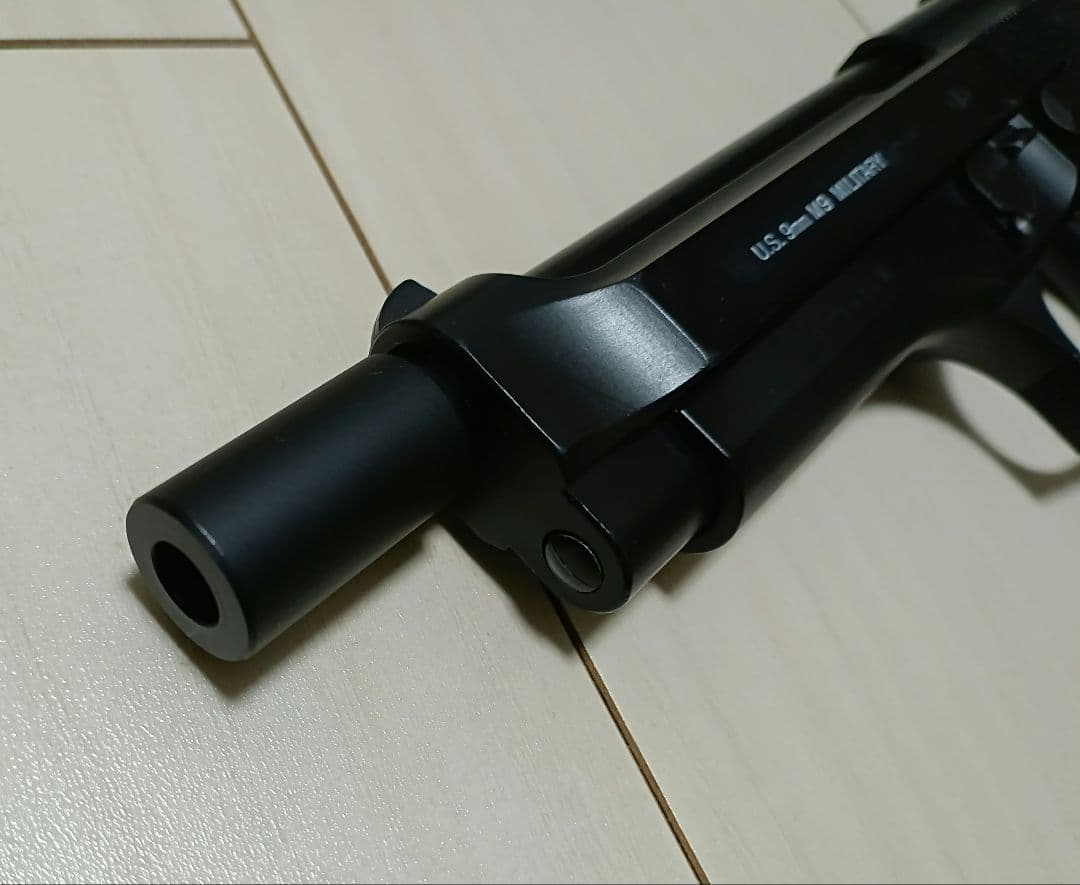 【中古品】東京マルイ ガスガン「M92Fミリタリーモデル」ロングバレル＋マズル