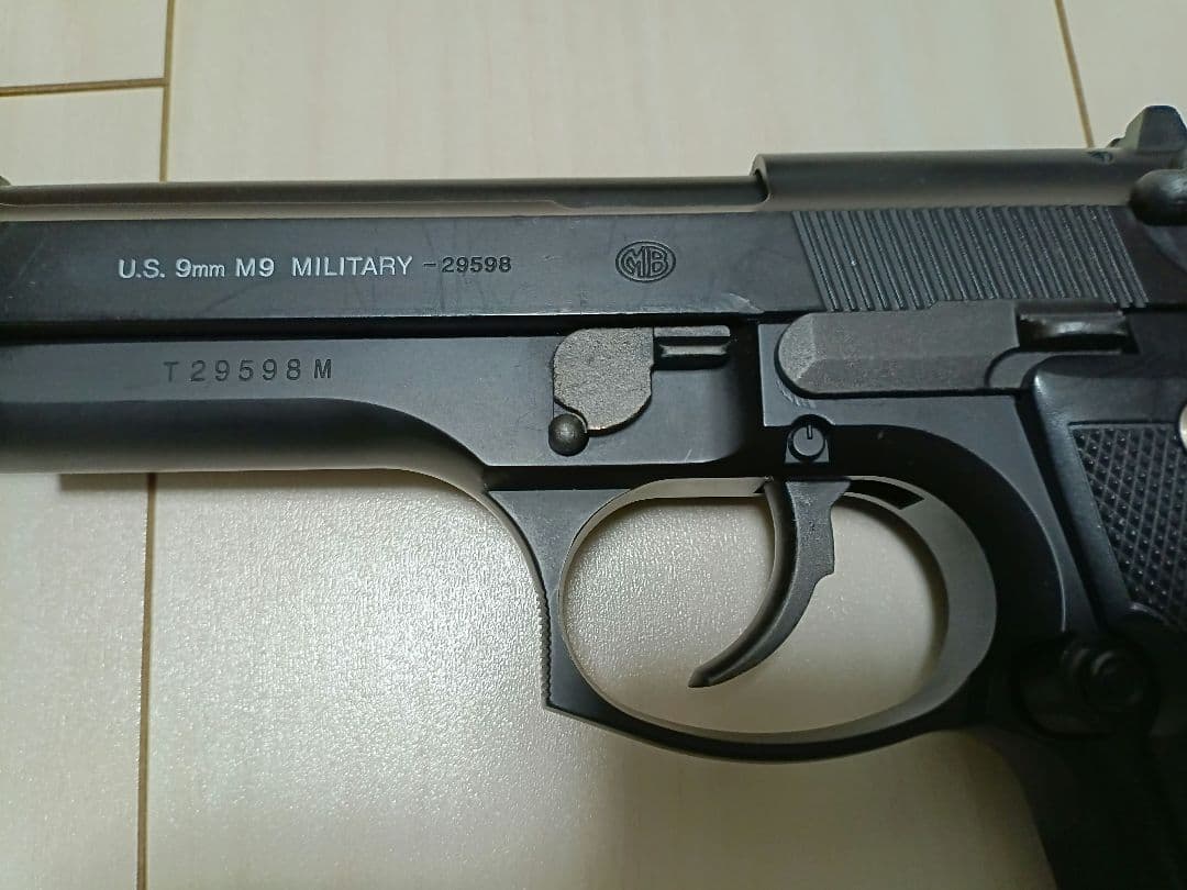 【中古品】東京マルイ ガスガン「M92Fミリタリーモデル」ロングバレル＋マズル