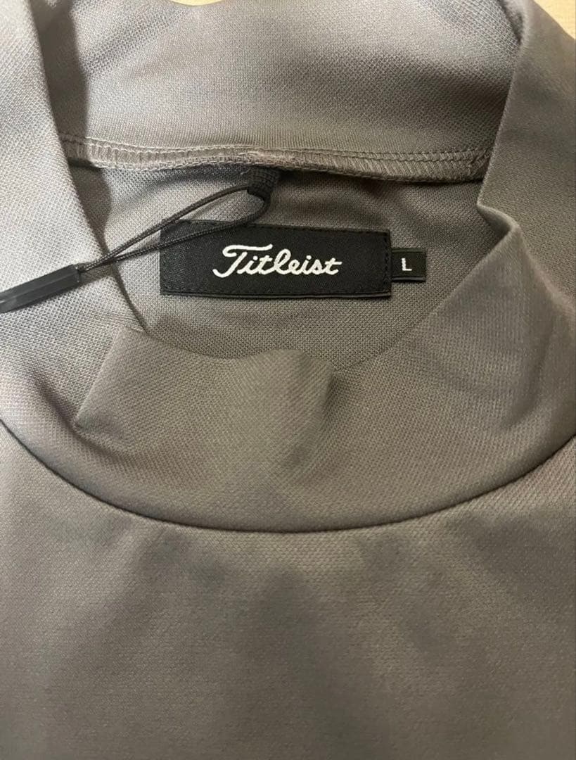 Titleist タイトリスト モックネック シャツ グレー L 半袖