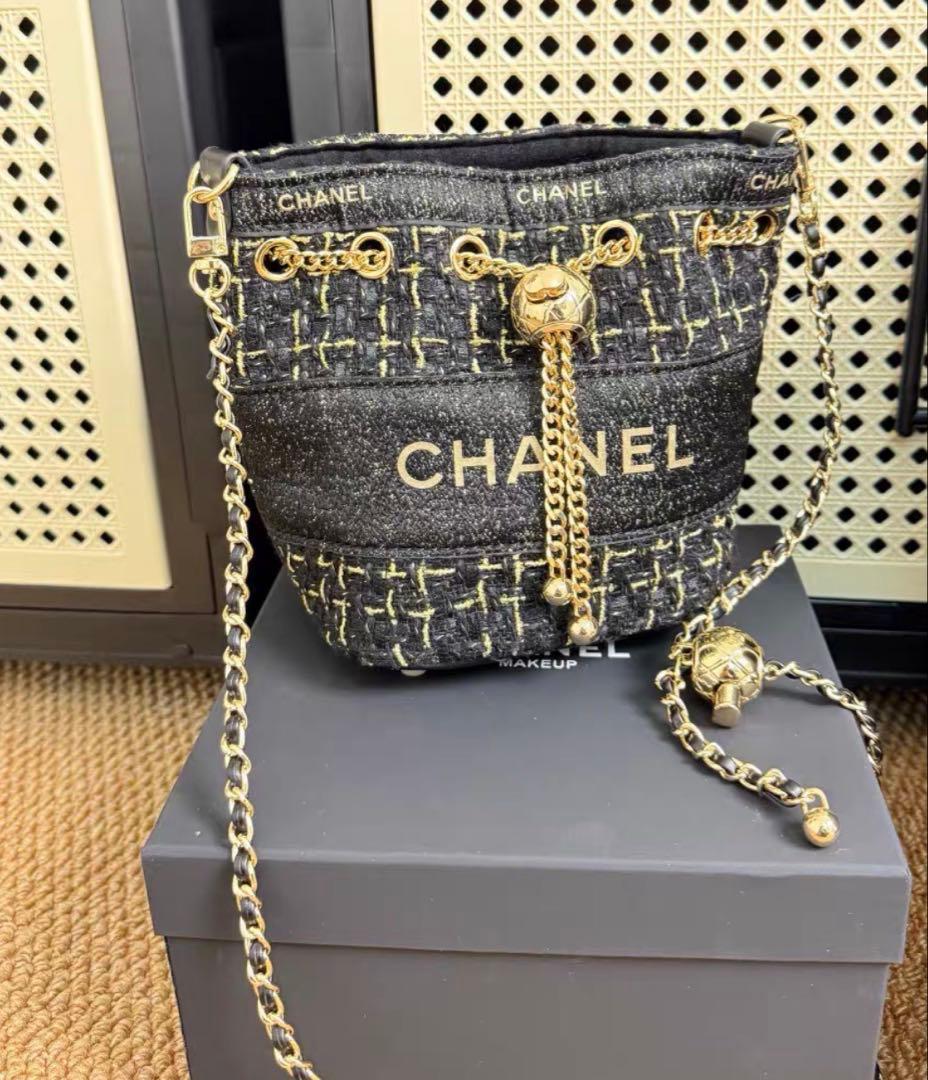 CHANEL ノベルティ　ツイード　ショルダーバッグ　ポーチ　 非売品　ブラック