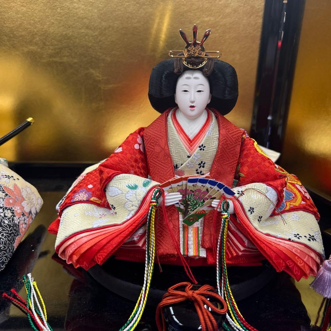 ひな祭り＊コンパクトサイズ親王飾り＊