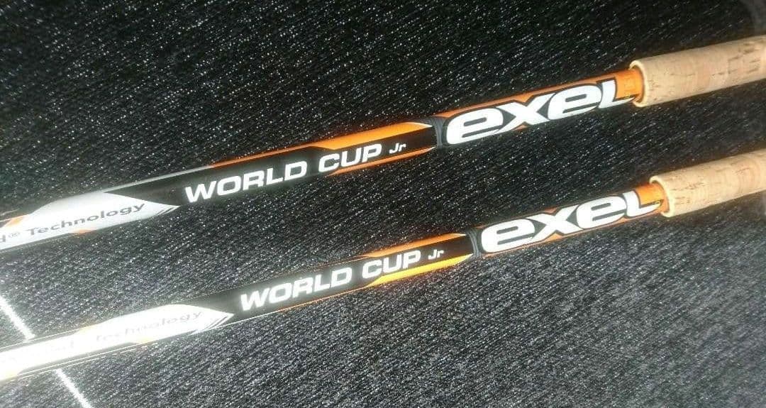 exel クロスカントリースキー ポール 130cm オレンジ