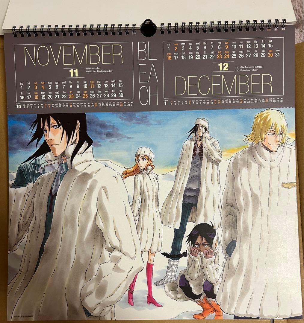 BLEACH コミックカレンダー2007 一護 日番谷 ルキア 浦原 乱菊 ギン