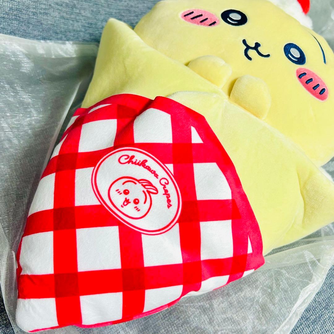 中古2点まとめ売り　ちいかわ　うさぎ　クレープくじA賞　ビーズクッションテーブル